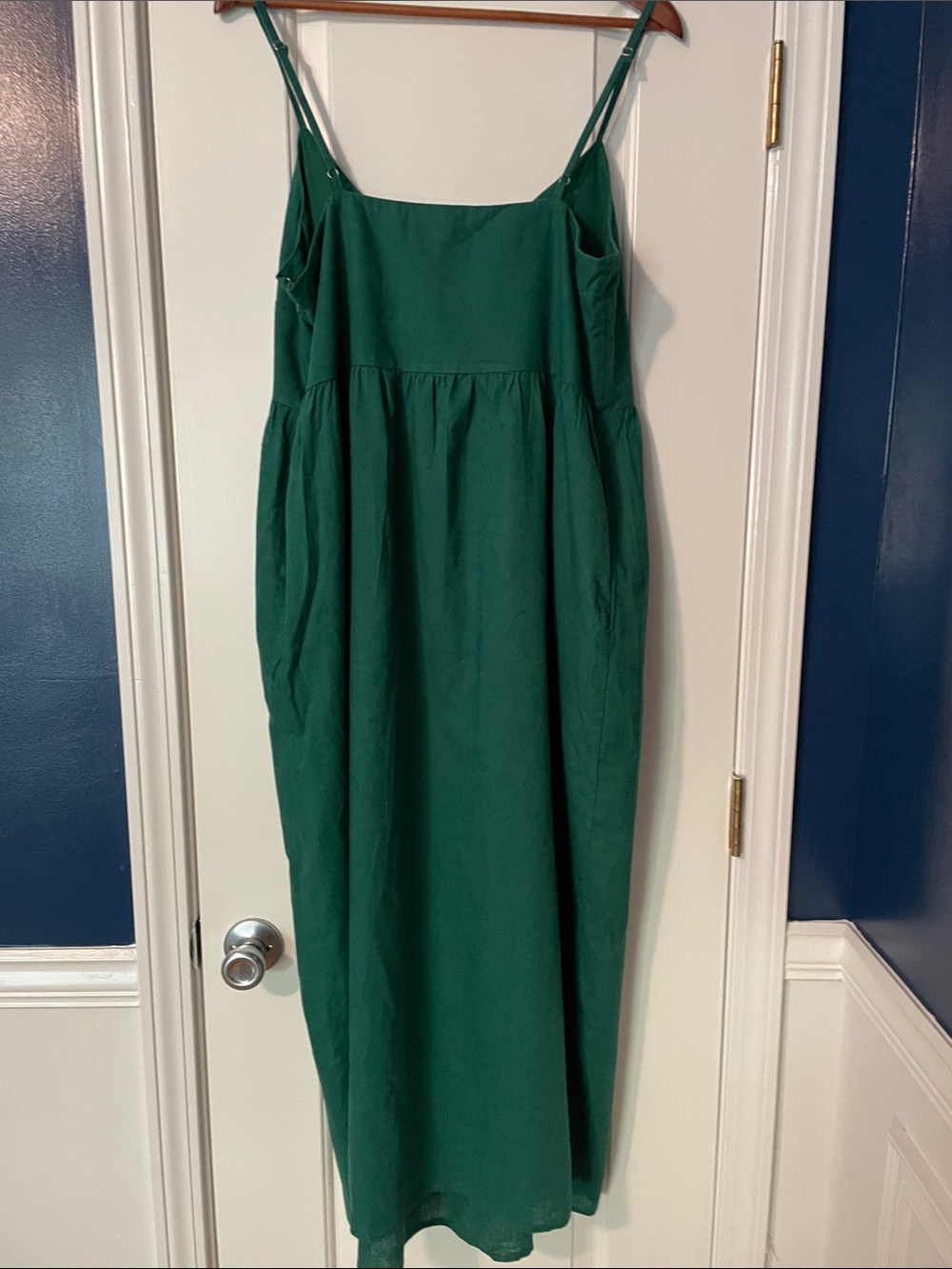 LOFT Teal Green V-Neck Maxi Dress - Picture 6 of 6